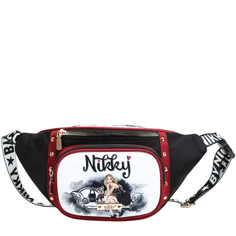 NK12721N CHERRY LIPS-BLACK CANGURERA