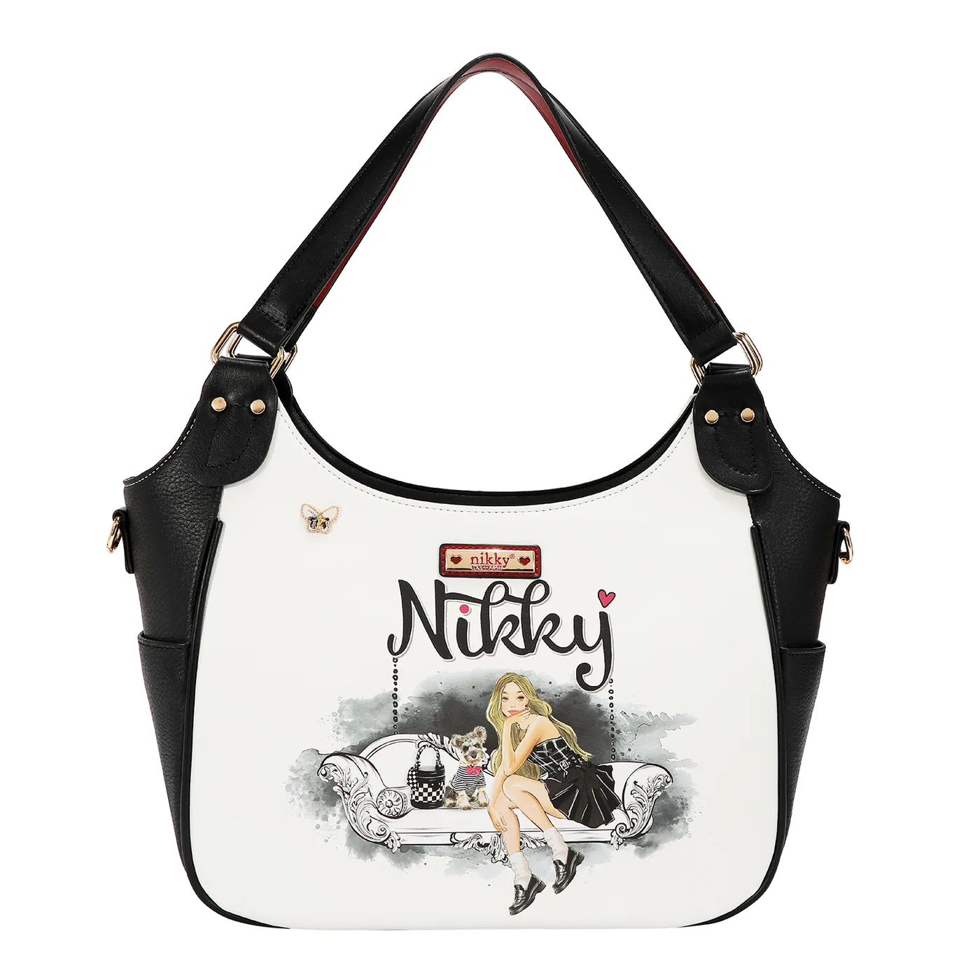 NK13107 BOLSO MEDIA LUNA ANGEL FROM ABOVE