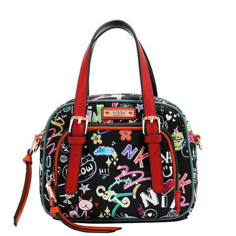 NK13140 JUST FOR FUN-BLACK CROSSBODY