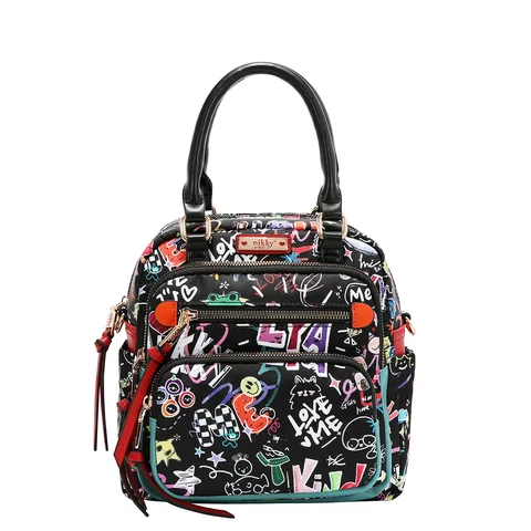 NK13144 JUST FOR FUN-BLACK BOLSO CONVERTIBLE