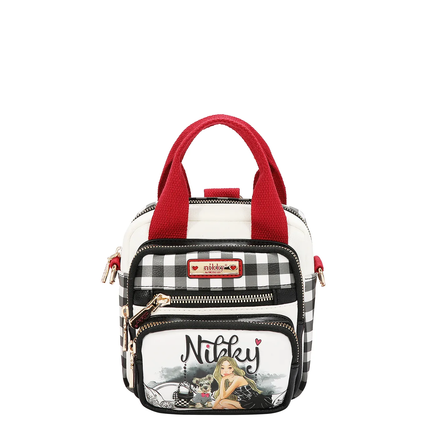 NK13148 MINI MOCHILA CUADROS CONVERTIBLE ANGEL FROM ABOVE