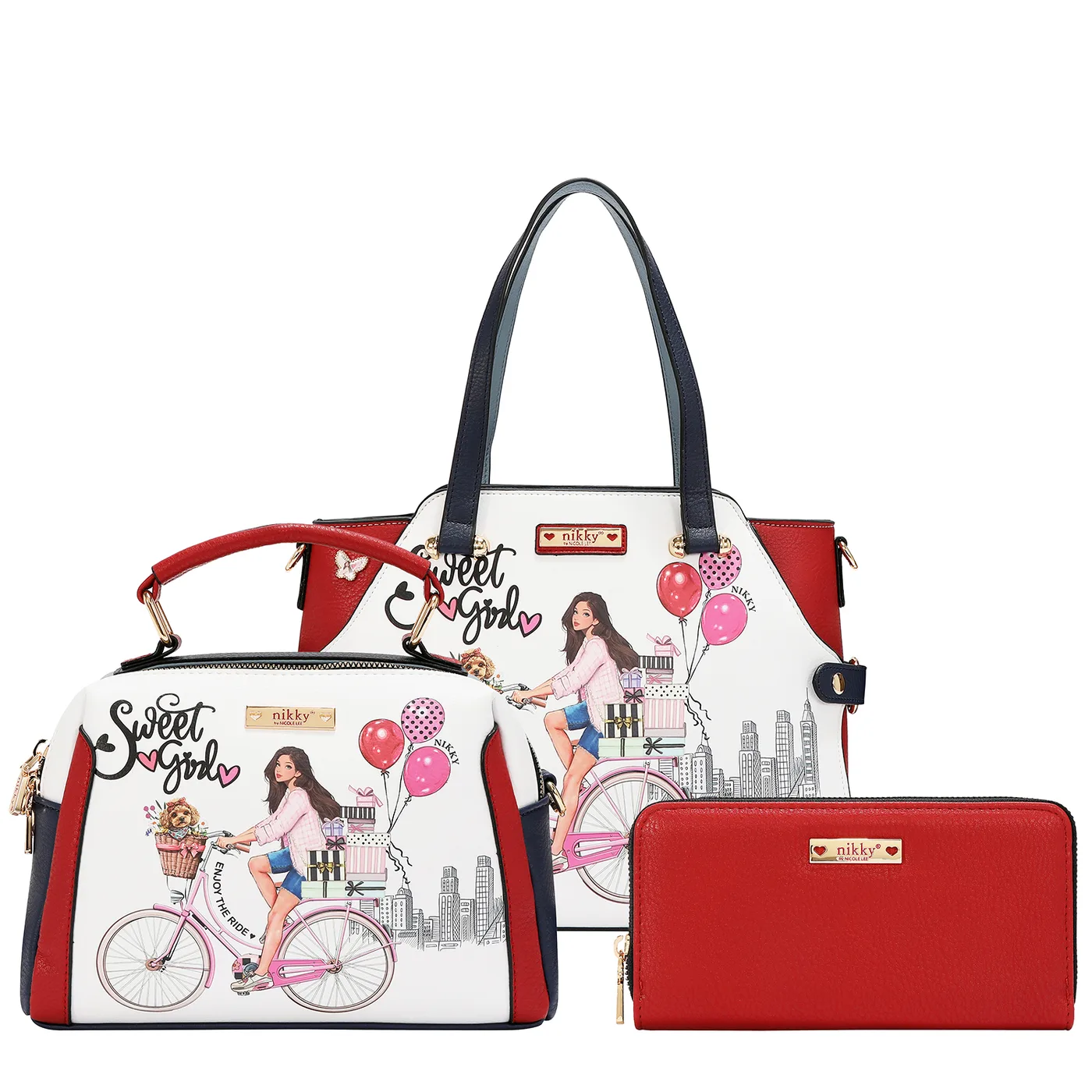 NK13162 SET3 PZAS BOLSOS SWEET GIRL
