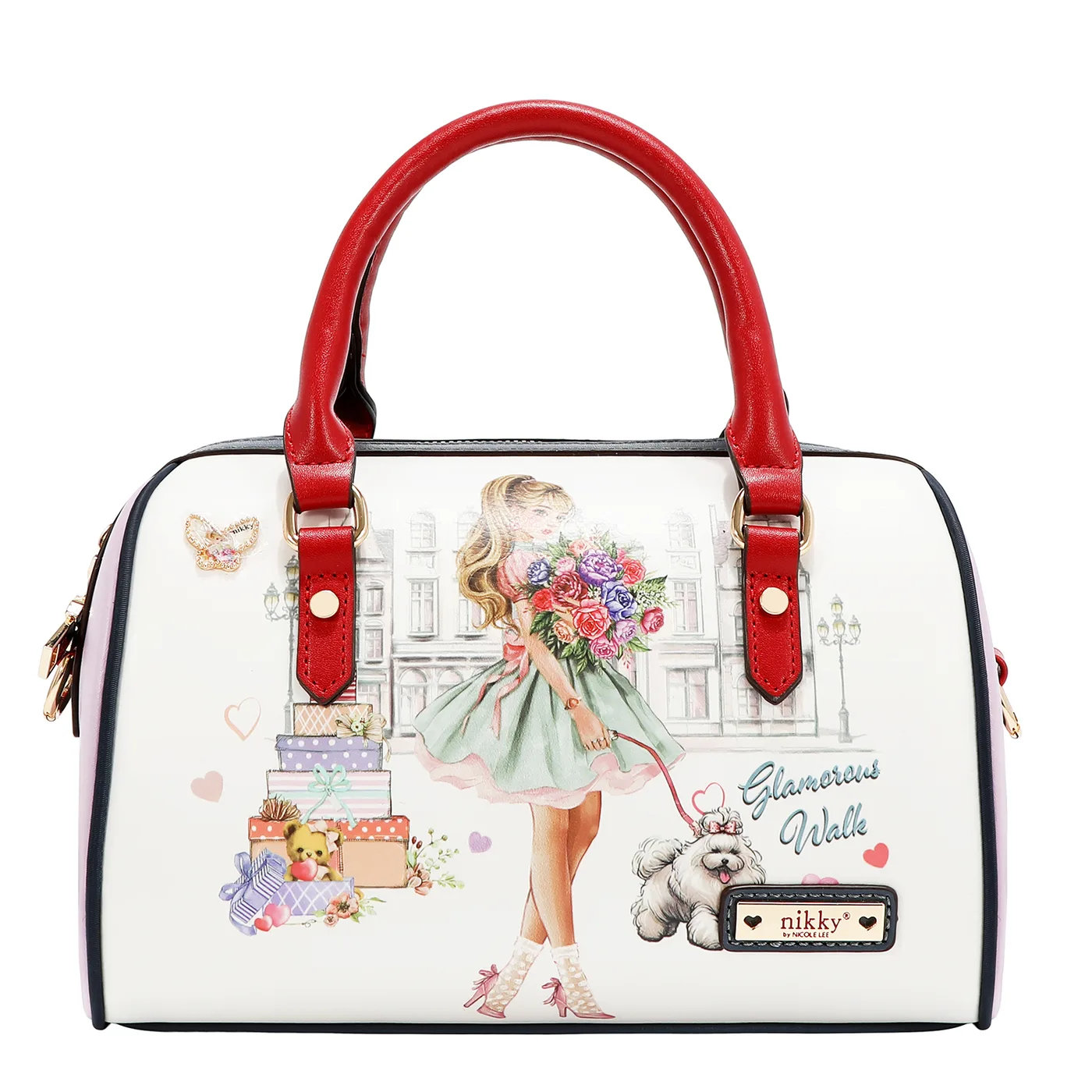 NK13215 GLAMOROUS WALK-WHITE BOLSO DE MANO
