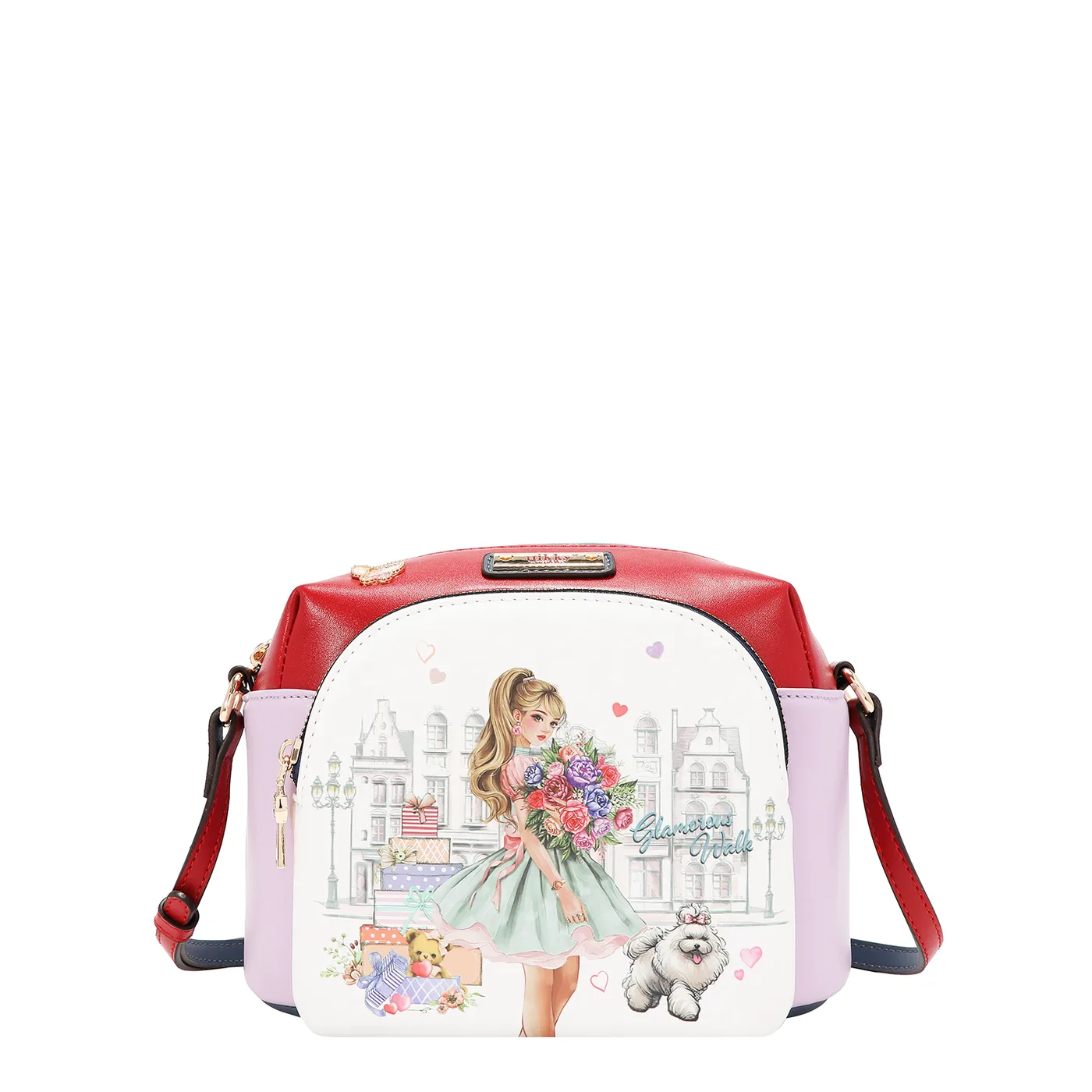 NK13217 GLAMOROUS WALK-WHITE CROSSBODY