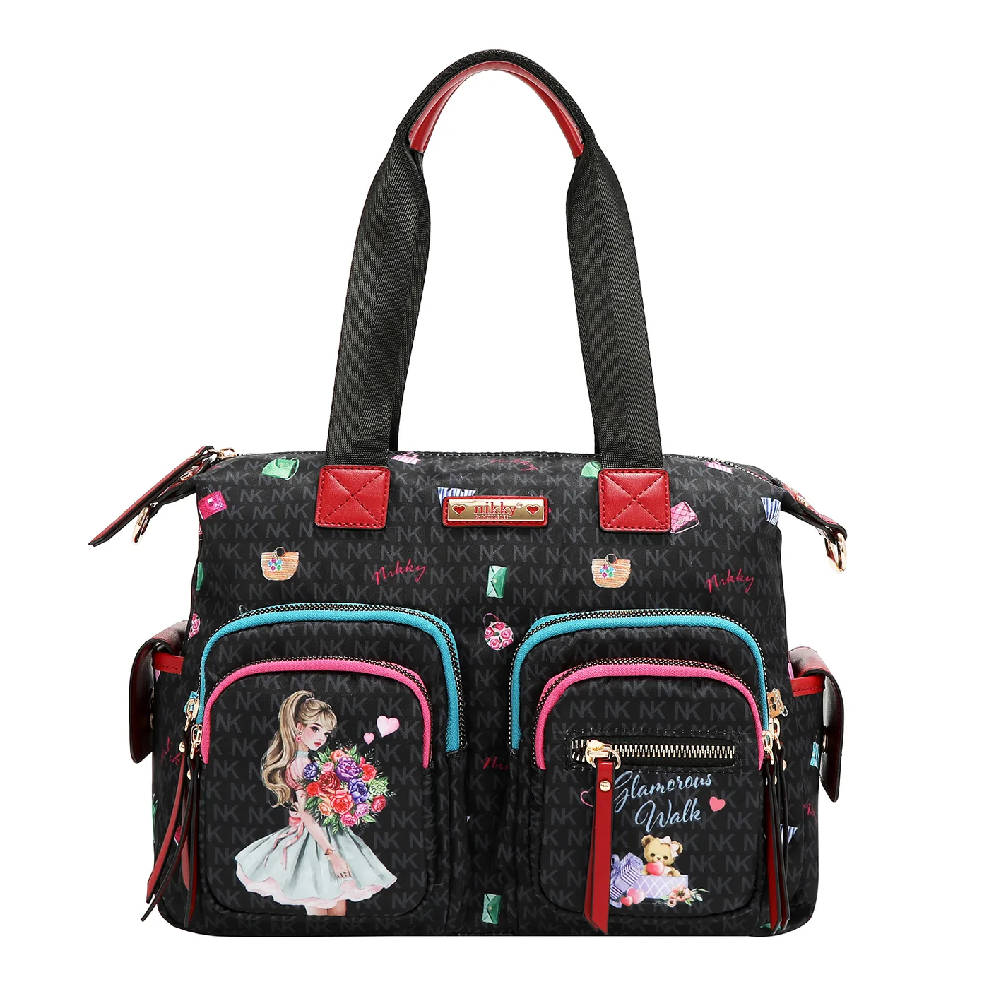 NK13229 GLAMOROUS WALK-BLACK BOLSO HOBO