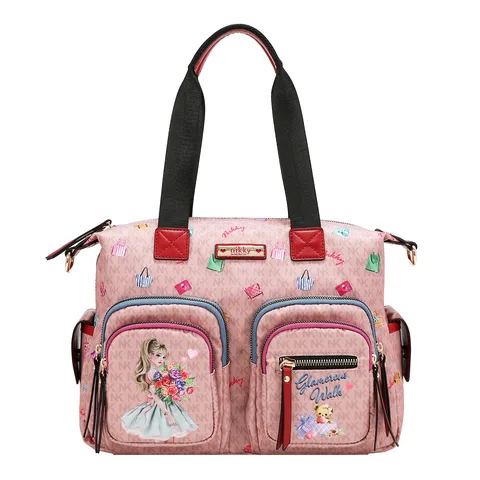 NK13229 GLAMOROUS WALK-PINK BOLSO HOBO