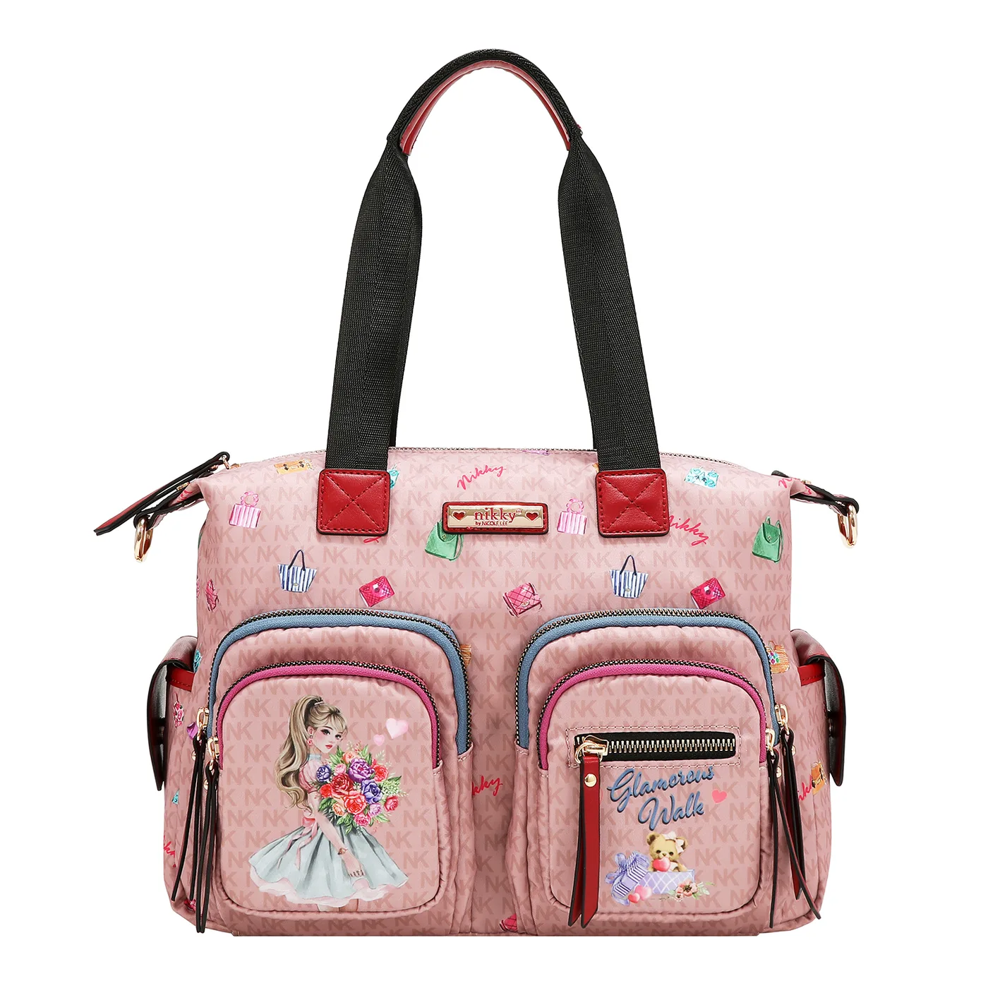 NK13229 GLAMOROUS WALK-PINK BOLSO HOBO