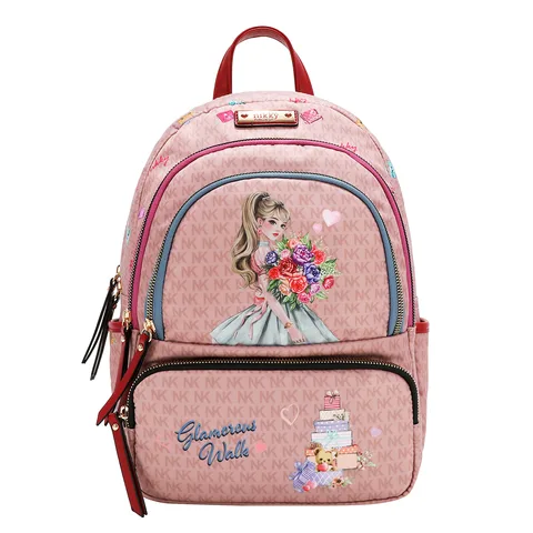 NK13233 GLAMOROUS WALK-PINK MOCHILA LIGERA
