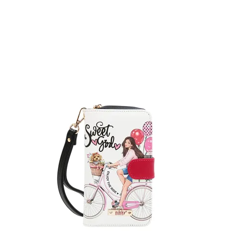 NK20303P FUNDA Y BILLETERA PARA TELEFONO DE TAMAÑO UNIVERSAL SWEET GIRL