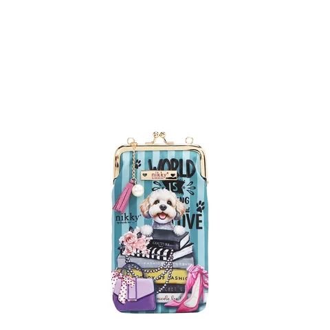 BOLSO DE MANO CON HEBILLA Y CIERRE DE BESO NK20340 MEANT TO LOVE YOU