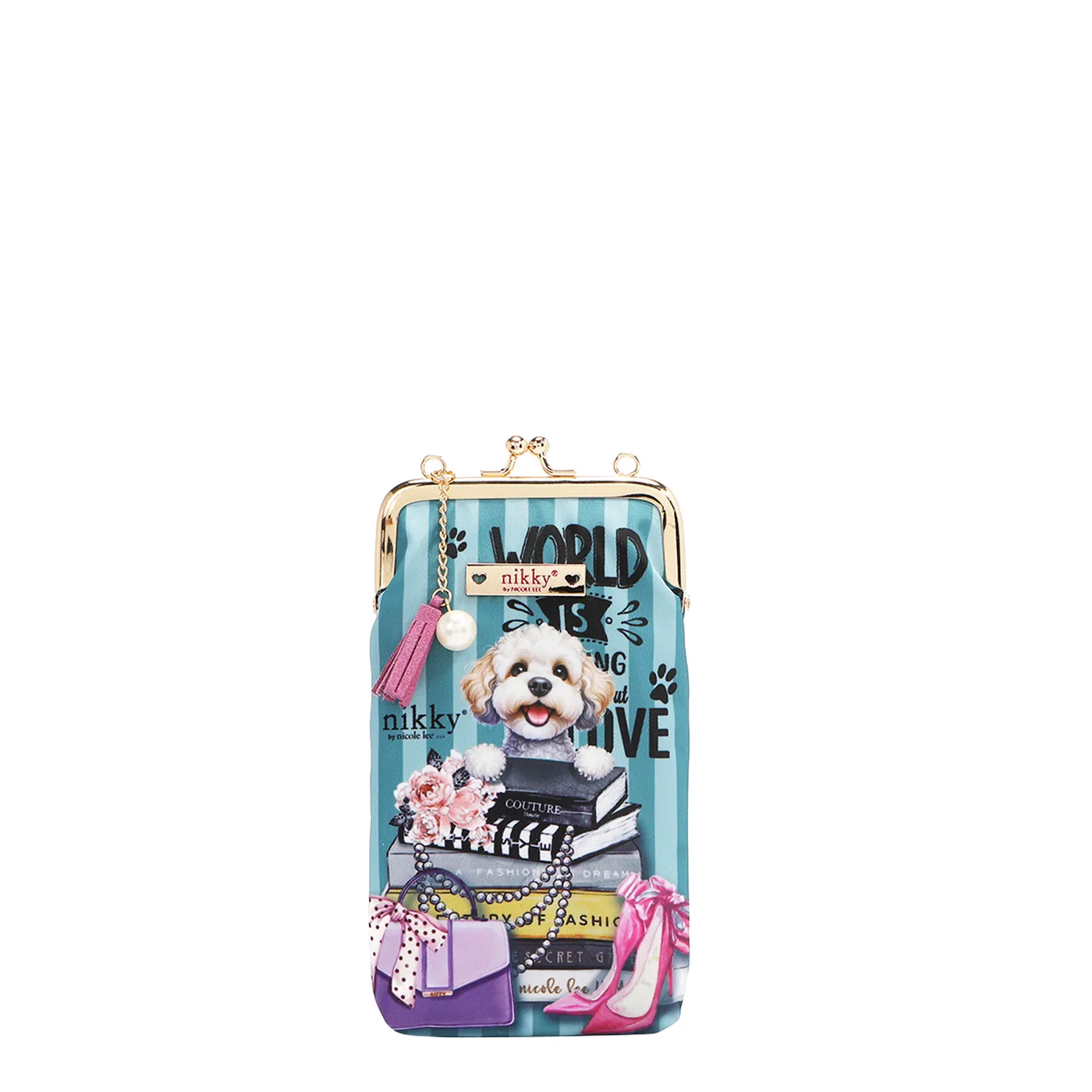 BOLSO DE MANO CON HEBILLA Y CIERRE DE BESO NK20340 MEANT TO LOVE YOU