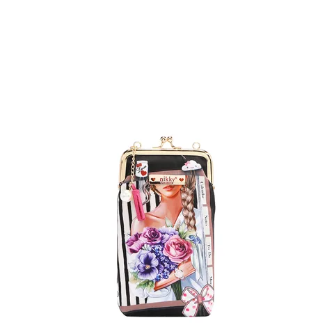 BOLSO DE MANO CON HEBILLA CIERRE DE BESO NK20340 NOSTALGIA