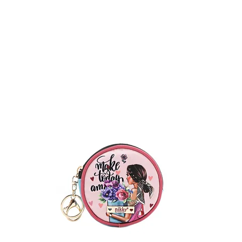 MONEDERO ACCESORIO REDONDO NK20341 FLOWER DAY