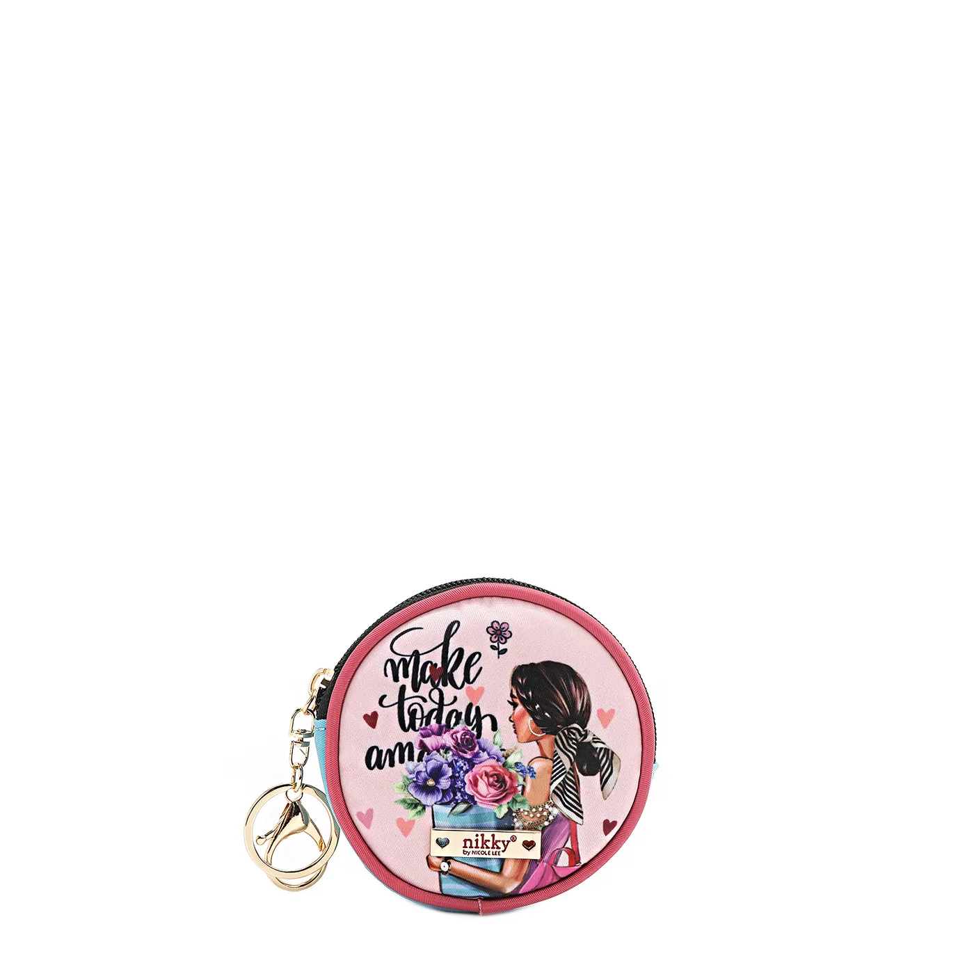 MONEDERO ACCESORIO REDONDO NK20341 FLOWER DAY