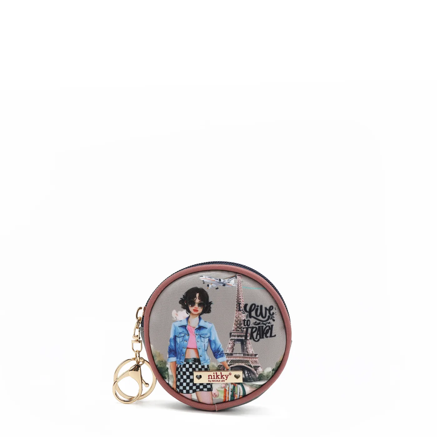 NK20341 MONEDERO REDONDO I LIVE TO TRAVEL