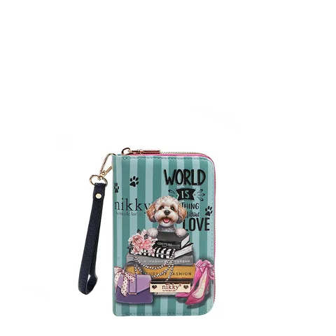 NK24003 BILLETERA DOBLE CIERRE MEANT TO LOVE  YOU