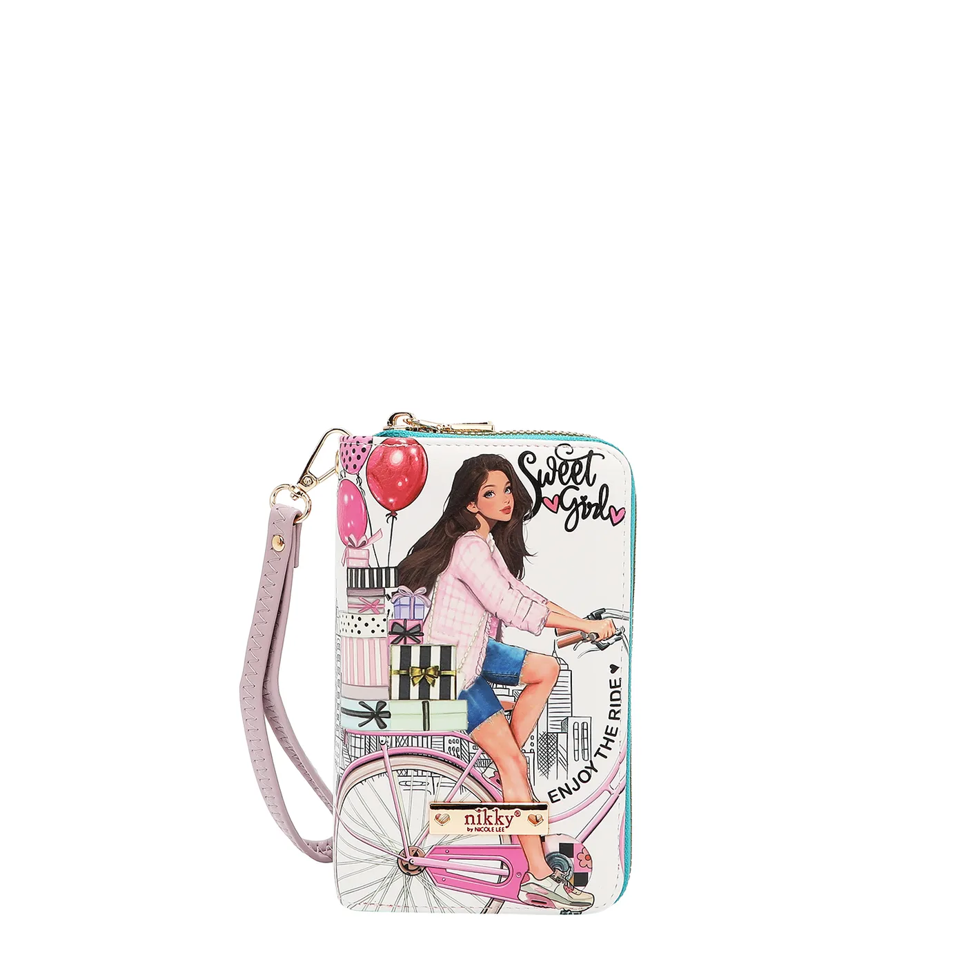 NK24003 SWEET GIRL BILLETERA DOBLE CIERRE MEDIANA
