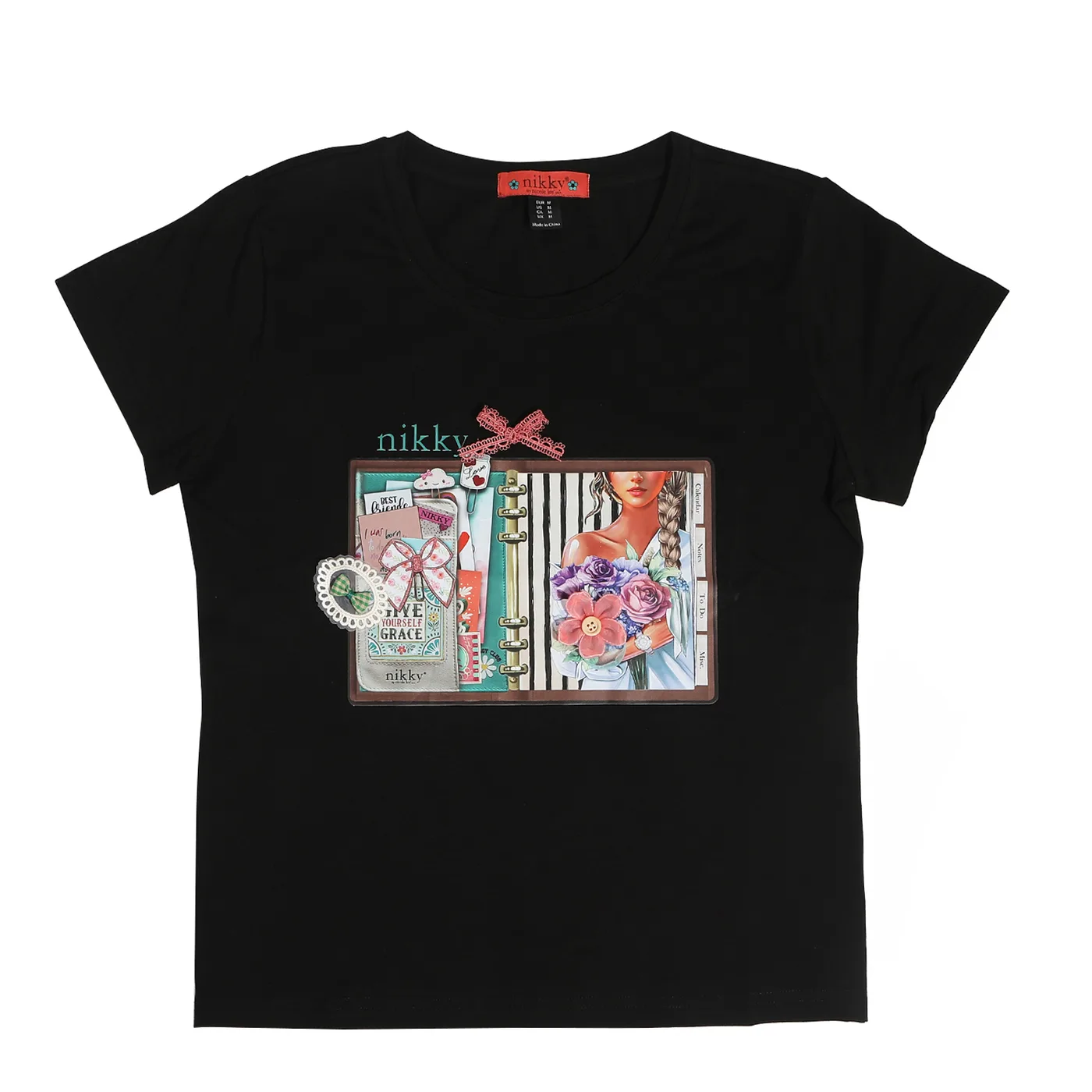 BLUSA NK25006 NOSTALGIA BLACK TM