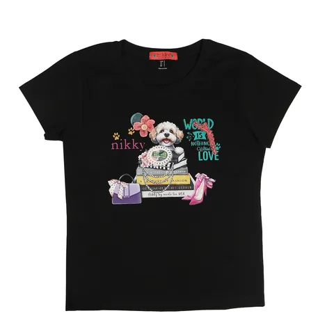 BLUSA NK25006 FAIRY TALE  BLACK TG