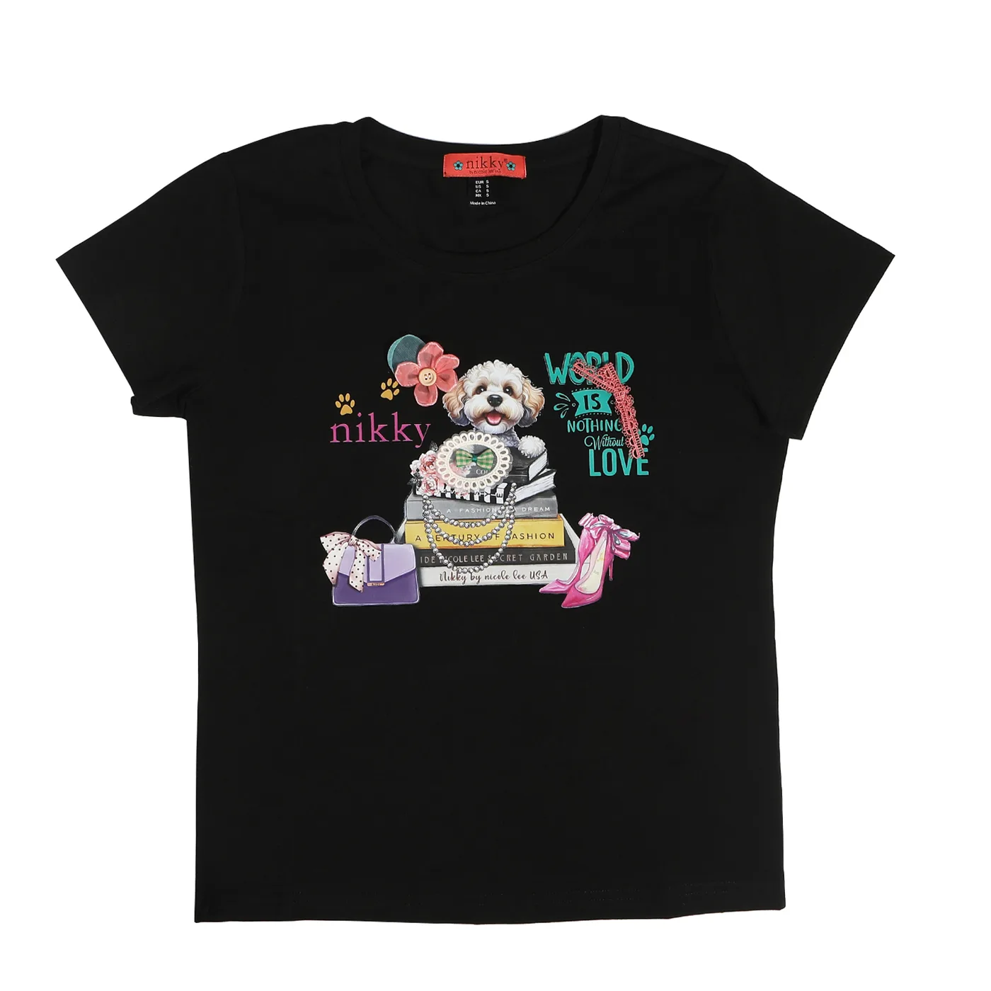 BLUSA NK25006 FAIRY TALE  BLACK TG
