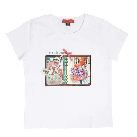 BLUSA NK25006 NOSTALGIA WHITE TXL
