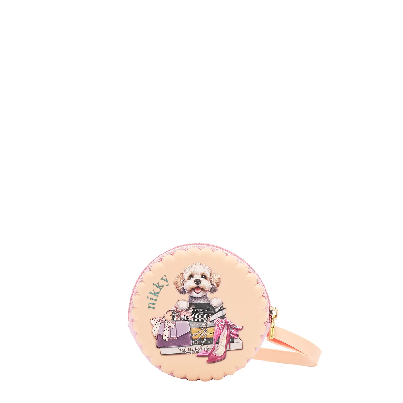 MONEDERO CIERRE GALLETA NK25011 MEANT TO LOVE YOU- SALMON