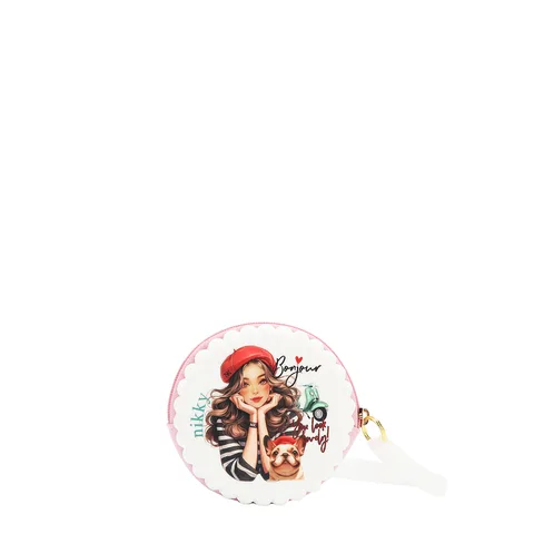MONEDERO CIERRE GALLETA NK25011 EIFFEL DREAMS -WHITE