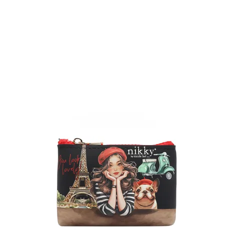 MONEDERO SILICONA NK25012 EIFFEL DREAMS- BLACK
