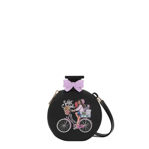 NK25041 MONEDERO CON CIERRE DE SILICONA EN FORMA DE FRASCO DE PERFUME BLANCO SWEET GIRL