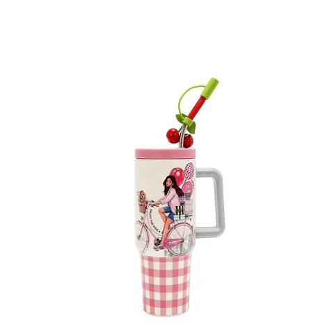 NK25045 TAZA TÉRMICA CON AGARRADERA SWEET GIRL