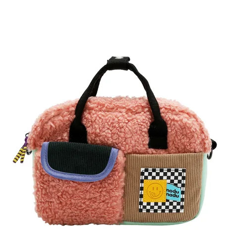 NN 1156 BOLSO MULTICOLOR  PELUCHE