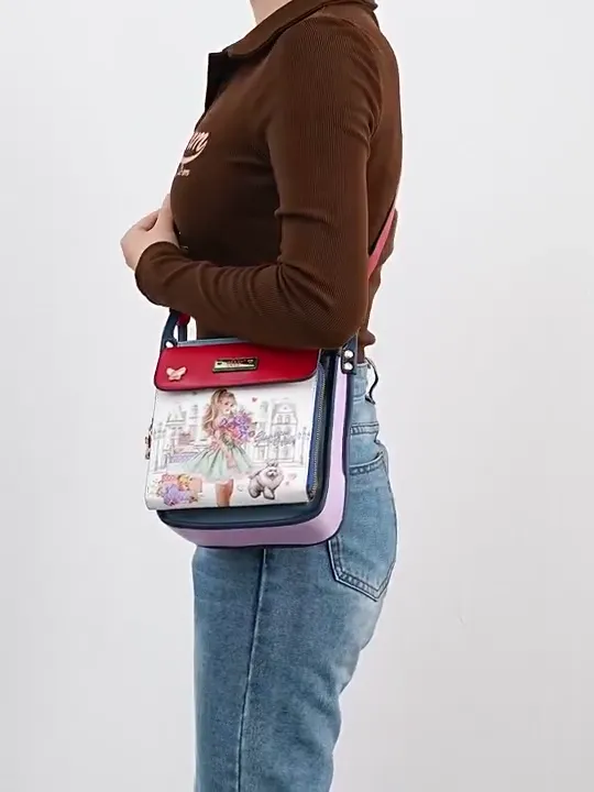 Video de NK13216 GLAMOROUS WALK-WHITE CROSSBODY CUADRADO